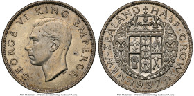 George VI 1/2 Crown 1937 MS63 NGC, KM11. HID09801242017 © 2024 Heritage Auctions | All Rights Reserved