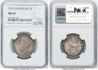 British Colony. George VI 2 Shillings 1937 MS64 NGC, KM12. An inspiring selection on the cusp of a coveted Gem assignment. HID09801242017 © 2024 Herit...