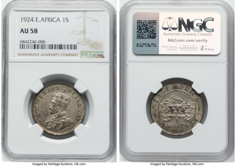 4-Piece Lot of Certified Assorted Issues NGC, 1) British Colony. George V Shilli...