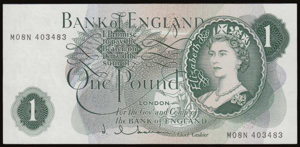 One Pound Hollom G reverse replacement B293 M08N 403483 Unc