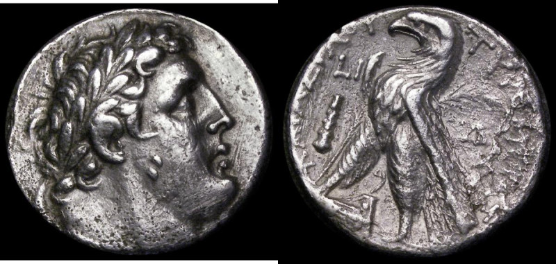 Ancient Greece Phoenicia - Tyre, Ar Shekel Year 10 (117-116BC) Obverse: Bust of ...