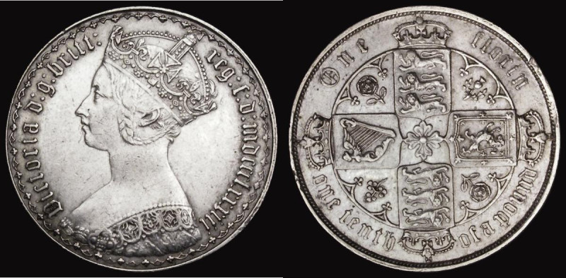 Florin 1883 ESC 859, Bull 2905,VF with some contact marks and edge nicks