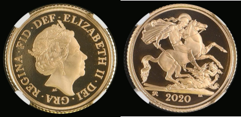 Half Sovereign 2020 200th Anniversary of the Death of George III, with George II...