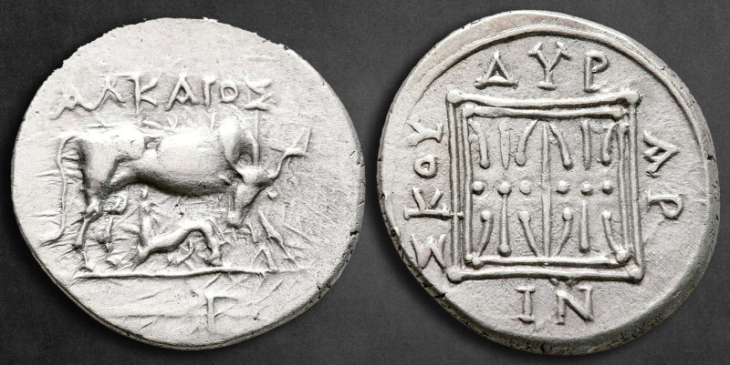 Illyria. Dyrrhachion circa 200-37 BC. Alkaios and Arniskos, magistrates
Drachm ...