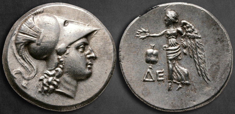 Pamphylia. Side circa 205-100 BC. 
Tetradrachm AR

30 mm, 16,94 g

Head of ...