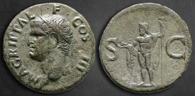 Agrippa 12 BC. Struck under Caligula 37-41 AD. Rome. As Æ