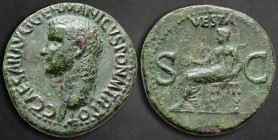 Caligula AD 37-41. Rome. As Æ
