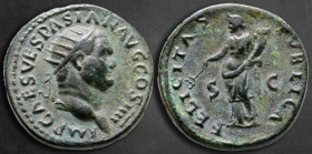 Vespasian AD 69-79. Rome. Dupondius Æ