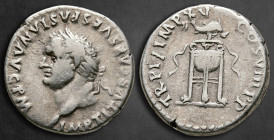 Titus, as Caesar AD 76-78. Rome. Denarius AR