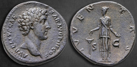Marcus Aurelius, as Caesar AD 139-161. Rome. Sestertius Æ