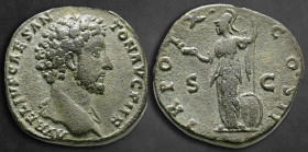 Marcus Aurelius, as Caesar AD 139-161. Rome. Sestertius Æ