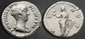 Faustina II AD 147-175. Rome. Denarius AR