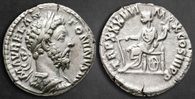 Marcus Aurelius AD 161-180. Struck AD 178-179. Rome. Denarius AR