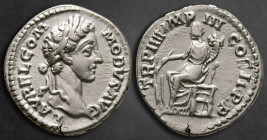 Commodus AD 177-192. Rome. Denarius AR