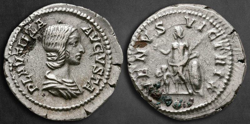 Plautilla. Augusta AD 202-205. Rome
Denarius AR

20 mm, 3,13 g

PLAVTILLA A...