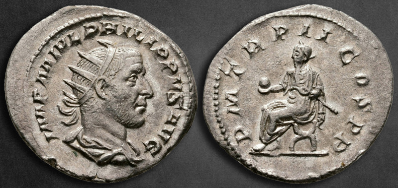 Philip I Arab AD 244-249. Rome
Antoninianus AR

23 mm, 3,83 g

IMP M IVL PH...