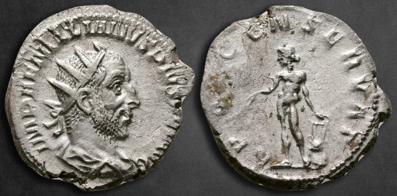 Aemilian AD 253-253. Rome
Antoninianus AR

21 mm, 2,87 g

IMP AEMILIANVS PI...