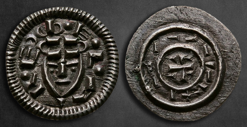 Hungary. Bela II AD 1131-1141. 
Denar AR

12 mm, 0,45 g

REX bELA, crowned ...