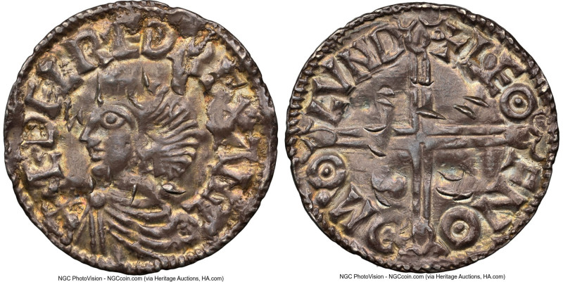 Kings of All England. Aethelred II (978-1016) Penny ND (9997-1003) AU Details (P...