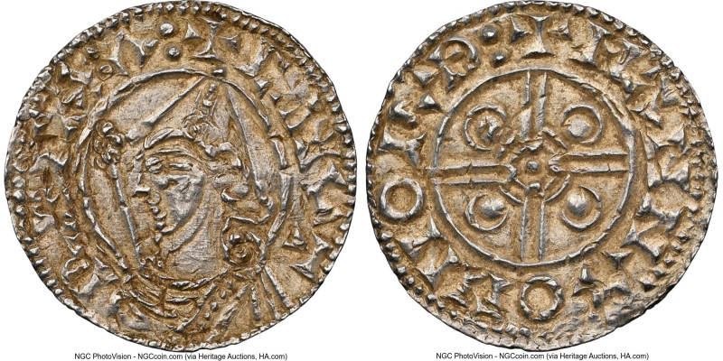 Kings of All England. Cnut (1016-1035) Penny ND (1024-1030) MS62 NGC, Norwich mi...