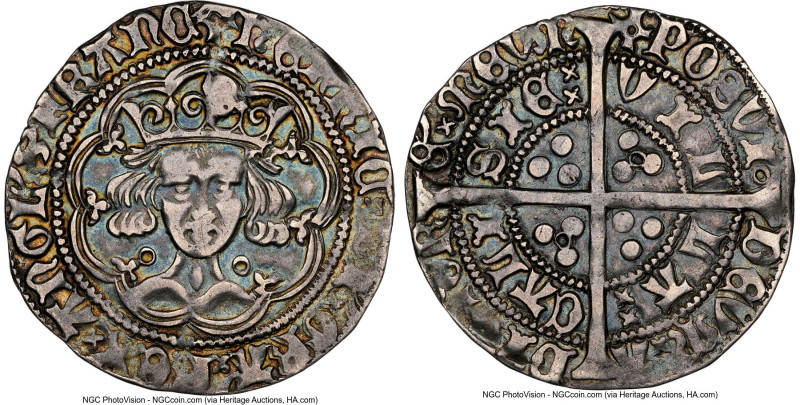 Henry VI (1st Reign, 1422-1461) Groat (4 Pence) ND (1422-1427) AU53 NGC, Calais ...