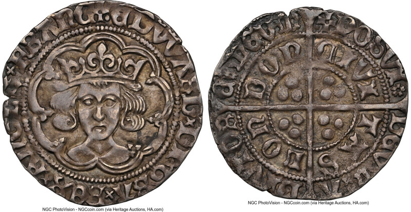 Edward IV (2nd Reign, 1471-83) Groat (4 Pence) ND (1477-1480) AU53 NGC, London m...