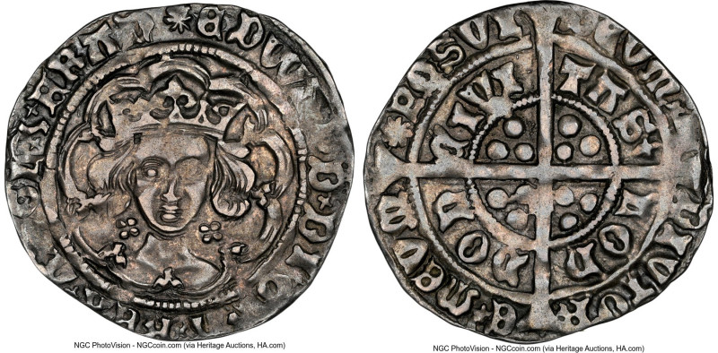 Edward IV (1st Reign, 1461-1485) Groat (4 Pence) ND (1465-70) XF40 NGC, London m...