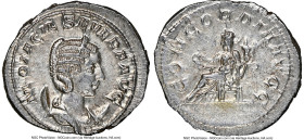 Otacilia Severa (AD 244-249). AR antoninianus (25mm, 4.84 gm, 6h). NGC MS 4/5 - 4/5. Rome, AD 244-246. MARCIA OTACIL SEVERA AVG, diademed, draped bust...