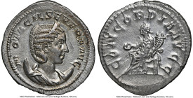 Otacilia Severa (AD 244-249). AR antoninianus (23mm, 4.33 gm, 6h). NGC Choice AU 4/5 - 3/5. Rome, AD 244-246. MARCIA OTACIL SEVERA AVG, diademed, drap...