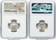 Diva Mariniana (after AD 253). AR antoninianus (21mm, 3.36 gm, 1h). NGC Choice XF 3/5 - 4/5. Rome, ca. AD 256. DIVAE MARINIANAE, veiled, draped bust o...