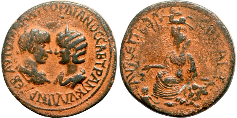 Gordian III and Tranquillina Mesopotamia. AD 238-244. AVTOK K M AT(sic) ?OP?IANO...