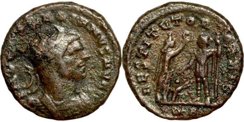 Aurelian. (274-275 AD). Æ Antoninian. Antioch. Obv: IMP C AVRELIANVS AVG. radiat...