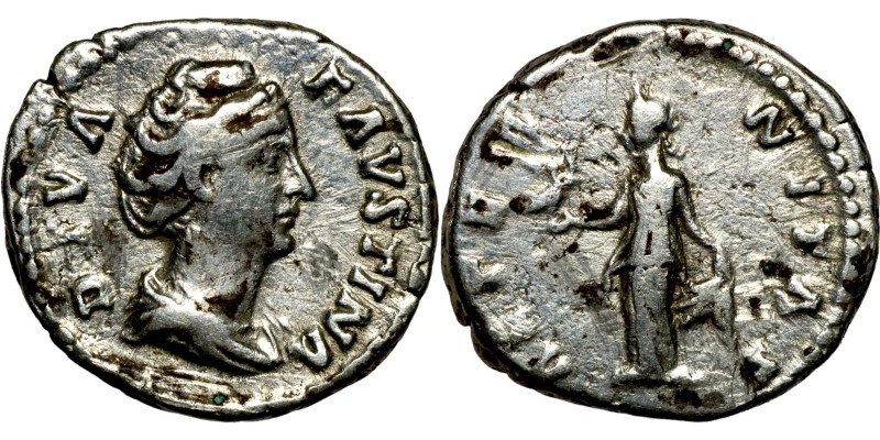 Diva Faustina +141 Denarius

16mm 3,10g