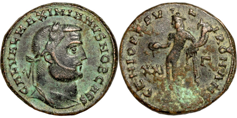 Maximianus, 286 - 310, AE Follis bronze

25mm 9,90g