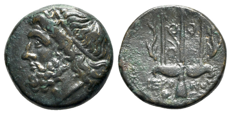 Sicily, Syracuse. Hieron II (275-215 BC). Æ (19mm, 5.67g, 6h). Diademed head of ...