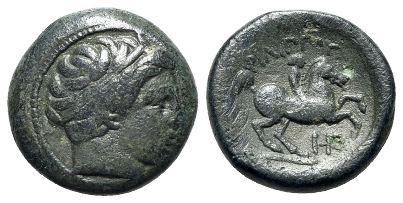 Kings of Macedon, Philip II (359-336 BC). Æ Unit (18mm, 6.04g, 1h). Uncertain mi...