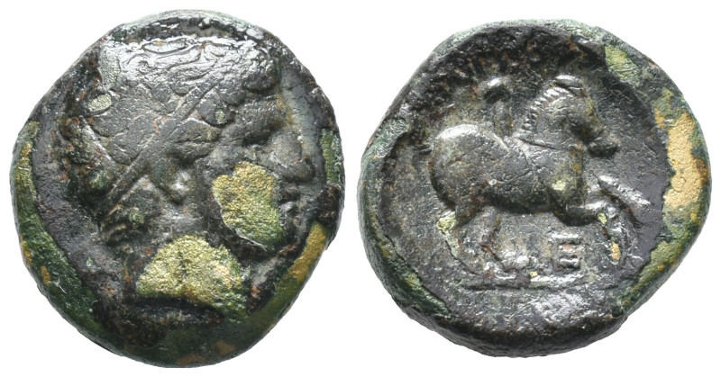 Kings of Macedon, time of Philip II - Antipater & Alexander V (c. 359-294 BC). Æ...