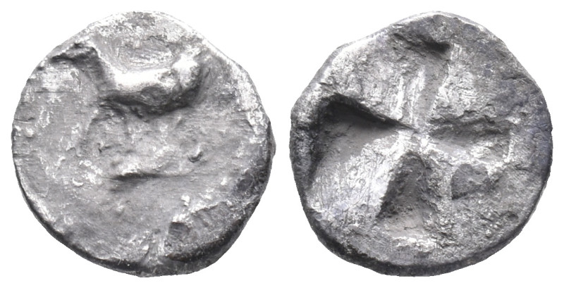 Thrace, Byzantion, c. 340-320 BC. AR 1/4 Siglos - Trihemiobol (11mm, 0.82g). Bul...