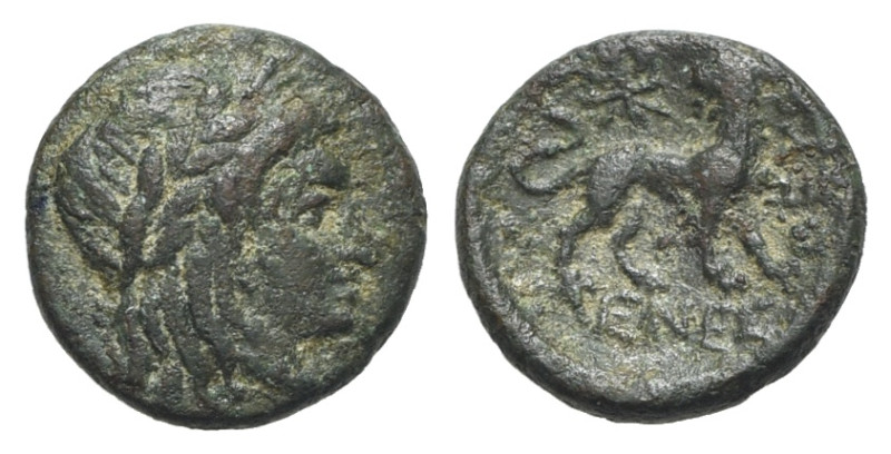 Ionia, Miletos, c. 313-290 BC. Æ (10mm, 0.75g, 12h). Demosthenes(?), magistrate....