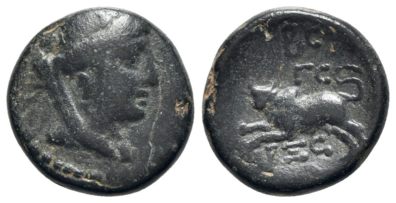 Phoenicia, Arados, c. 94/3-25/4 BC. Æ (19mm, 6.27g, 12h), year 166 (94/3 BC). Ve...