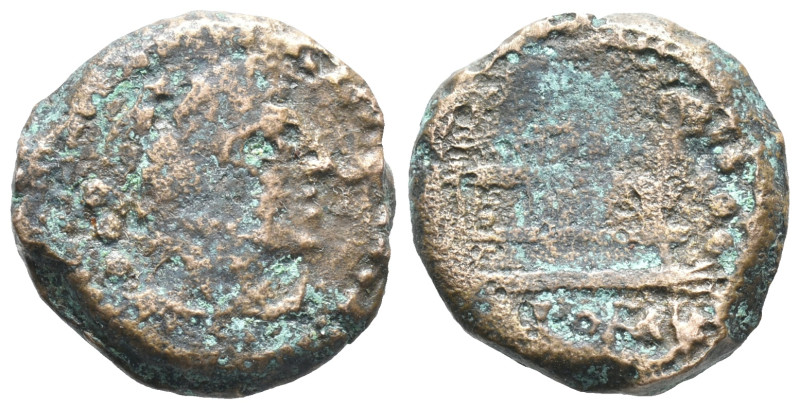 Uncertain mint, Æ (17mm, 4.80g). Bust r. R/ Uncertain type. Fair