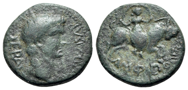 Divus Augustus (died AD 14). Macedon, Amphipolis. Æ (22mm, 6.76g, 12h). Bare hea...