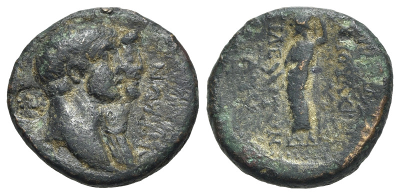 Nero with Agrippina Junior (54-68). Lydia, Cilbiani Superiores. Æ (20mm, 5.54g, ...