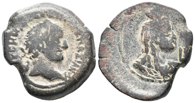 Vespasian (69-79). Egypt, Alexandria. Æ Diobol (25mm, 9.09g), uncertain year. La...