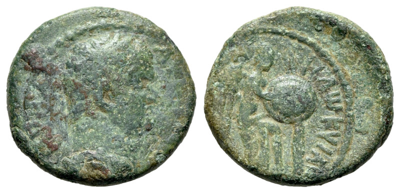 Titus (Caesar, 69-79). Judaea, Roman Administration. Æ (21mm, 6.11g, 12h). Judae...