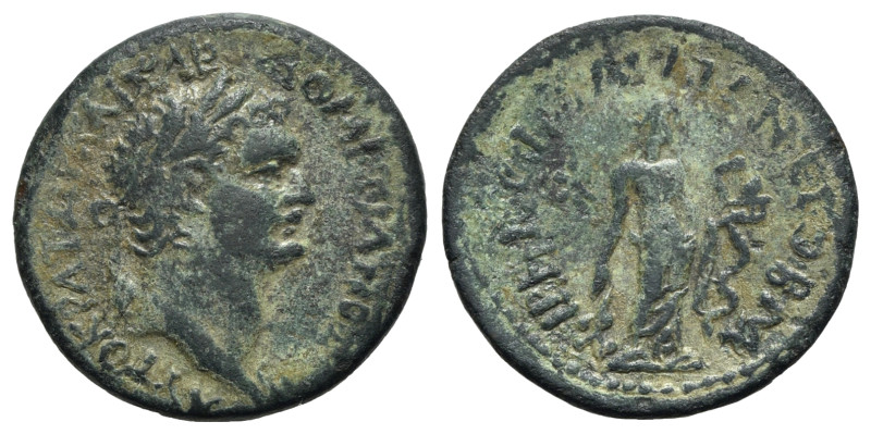 Domitian (81-96). Cilicia, Irenopolis-Neronias. Æ (23mm, 5.21g, 12h). Laureate h...