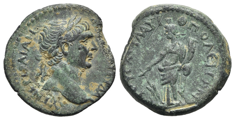 Trajan (98-117). Cilicia, Flaviopolis. Æ (22.5mm, 6.89g, 12h). Laureate head r. ...