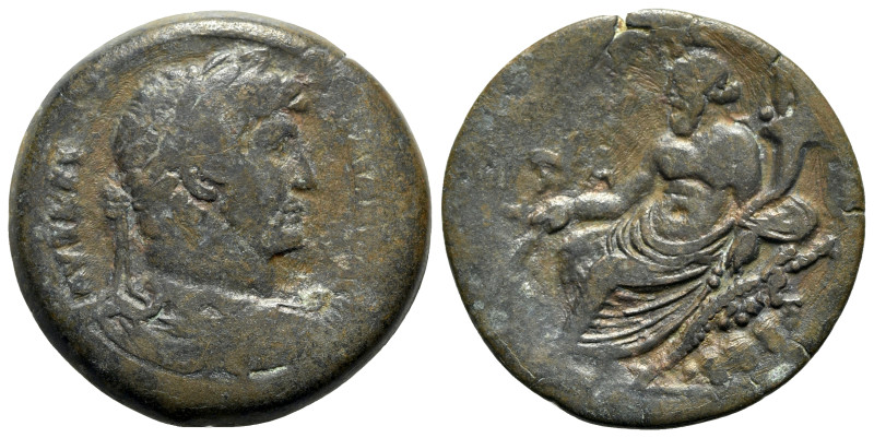 Hadrian (117-138). Egypt, Alexandria. Æ Drachm (35mm, 23.49g, 11h). Dated RY 16 ...