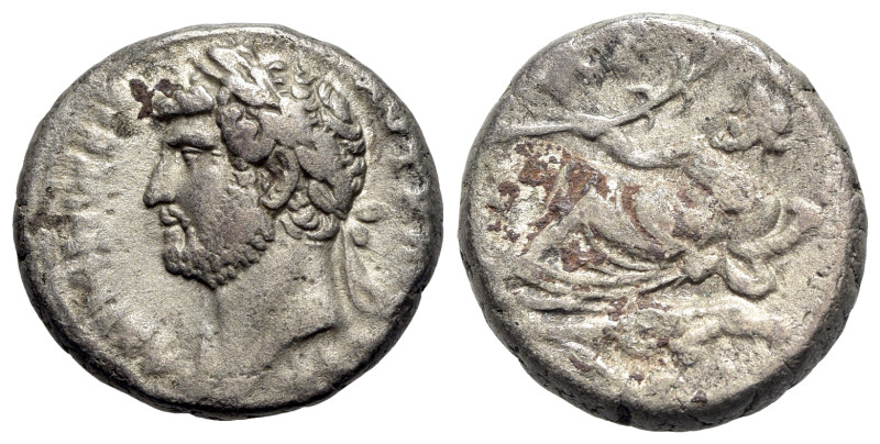 Hadrian (117-138). Egypt, Alexandria. BI Tetradrachm (23.5mm, 12.41g, 11h), year...