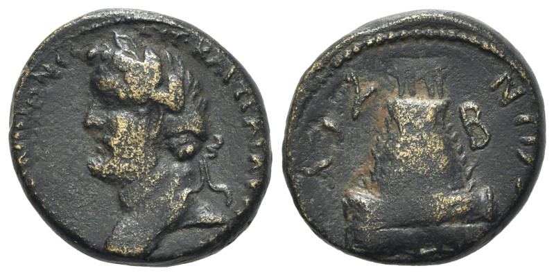 Antoninus Pius (138-161). Commagene, Zeugma. Æ (23mm, 10.39g, 12h). Laureate hea...